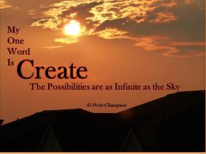 my one word poster create